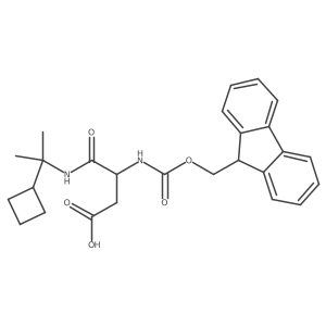 3-[(2-cyclobutylpropan-2-yl)carbamoyl]-3-({[(9H-fluoren-9-yl)methoxy]carbonyl}amino)propanoic acid Structure