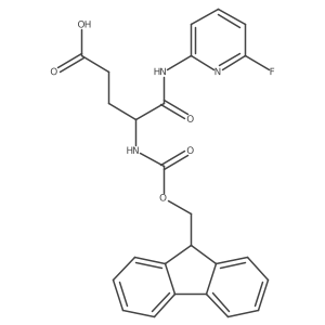 4-({[(9H-fluoren-9-yl)methoxy]carbonyl}amino)-4-[(6-fluoropyridin-2-yl)carbamoyl]butanoic acid结构式