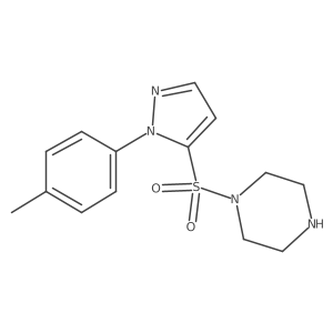 1-{[1-(4-methylphenyl)-1H-pyrazol-5-yl]sulfonyl}piperazine结构式