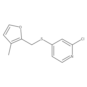 2-Chloro-4-{[(3-methylfuran-2-yl)methyl]sulfanyl}pyridine Structure