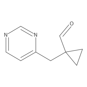 1-[(Pyrimidin-4-yl)methyl]cyclopropane-1-carbaldehyde Structure