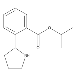 Propan-2-yl 2-(pyrrolidin-2-yl)benzoate Structure