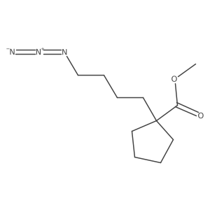 Methyl 1-(4-azidobutyl)cyclopentane-1-carboxylate结构式