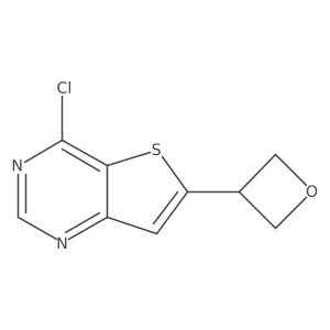 4-Chloro-6-(oxetan-3-yl)thieno[3,2-d]pyrimidine结构式