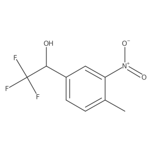 (1R)-2,2,2-trifluoro-1-(4-methyl-3-nitrophenyl)ethan-1-ol结构式