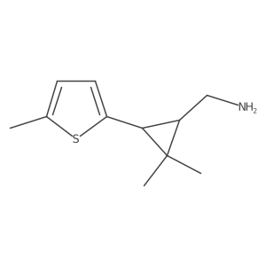rac-[(1R,3R)-2,2-dimethyl-3-(5-methylthiophen-2-yl)cyclopropyl]methanamine结构式