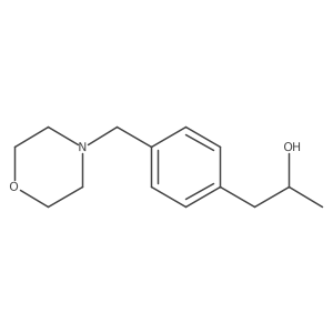 (2R)-1-{4-[(morpholin-4-yl)methyl]phenyl}propan-2-ol结构式