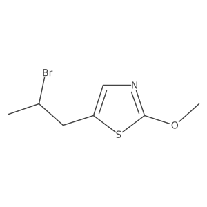5-(2-Bromopropyl)-2-methoxy-1,3-thiazole结构式
