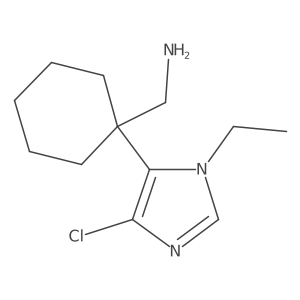 [1-(4-chloro-1-ethyl-1H-imidazol-5-yl)cyclohexyl]methanamine Structure