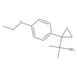 2-[1-(4-Ethoxyphenyl)cyclopropyl]propan-2-amine结构式