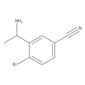3-(1-Aminoethyl)-4-bromobenzonitrile Structure
