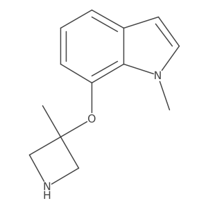 1-methyl-7-[(3-methylazetidin-3-yl)oxy]-1H-indole Structure
