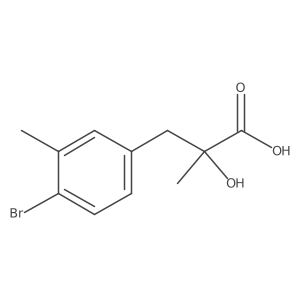 3-(4-Bromo-3-methylphenyl)-2-hydroxy-2-methylpropanoic acid结构式