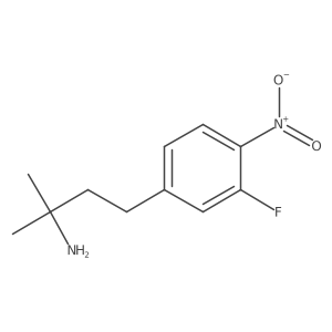 4-(3-Fluoro-4-nitrophenyl)-2-methylbutan-2-amine结构式
