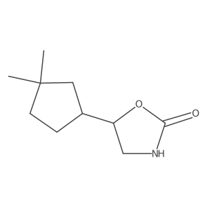 5-(3,3-Dimethylcyclopentyl)-1,3-oxazolidin-2-one结构式