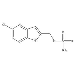 {5-Chlorothieno[3,2-b]pyridin-2-yl}methyl sulfamate Structure