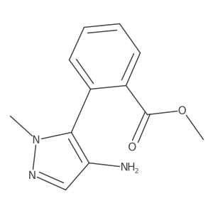 methyl 2-(4-amino-1-methyl-1H-pyrazol-5-yl)benzoate Structure
