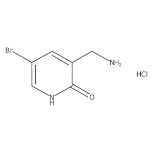 3-(Aminomethyl)-5-bromopyridin-2(1H)-one hydrochloride Structure