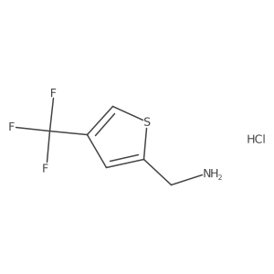 [4-(Trifluoromethyl)thiophen-2-yl]methanamine;hydrochloride Structure
