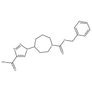 1-(1-Phenylmethoxycarbonylazepan-4-yl)triazole-4-carboxylic acid Structure