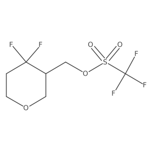 (4,4-Difluorooxan-3-yl)methyl trifluoromethanesulfonate结构式