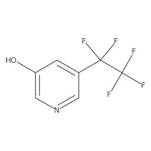 5-(1,1,2,2,2-Pentafluoroethyl)pyridin-3-ol结构式