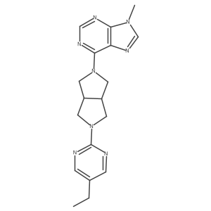 6-[5-(5-ethylpyrimidin-2-yl)-octahydropyrrolo[3,4-c]pyrrol-2-yl]-9-methyl-9H-purine结构式