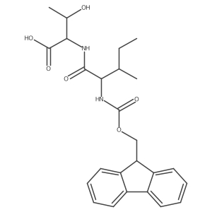 (2S,3R)-2-[(2S)-2-({[(9H-fluoren-9-yl)methoxy]carbonyl}amino)-3-methylpentanamido]-3-hydroxybutanoic acid Structure