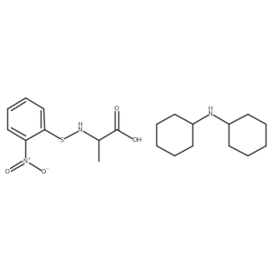 Dicyclohexylamine (R)-2-(((2-nitrophenyl)thio)amino)propanoate结构式