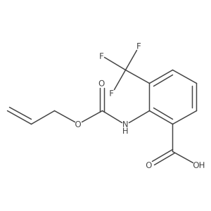 2-{[(Prop-2-en-1-yloxy)carbonyl]amino}-3-(trifluoromethyl)benzoic acid Structure