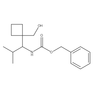 benzyl N-{1-[1-(hydroxymethyl)cyclobutyl]-2-methylpropyl}carbamate Structure