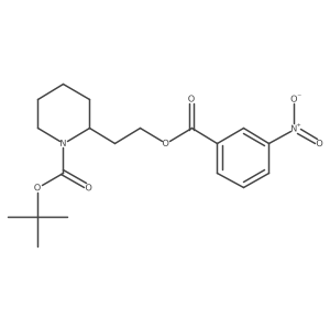 tert-butyl 2-[2-(3-nitrobenzoyl)oxyethyl]piperidine-1-carboxylate结构式