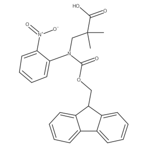 3-({[(9H-fluoren-9-yl)methoxy]carbonyl}(2-nitrophenyl)amino)-2,2-dimethylpropanoic acid Structure