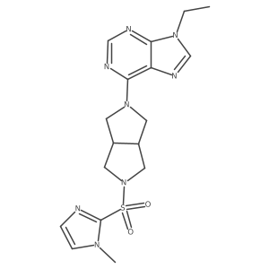 9-ethyl-6-{5-[(1-methyl-1H-imidazol-2-yl)sulfonyl]-octahydropyrrolo[3,4-c]pyrrol-2-yl}-9H-purine Structure