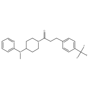 1-{4-[Methyl(pyridin-2-yl)amino]piperidin-1-yl}-3-[4-(trifluoromethyl)phenyl]propan-1-one Structure