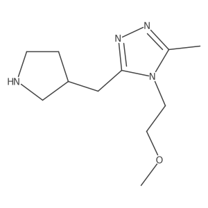 4-(2-methoxyethyl)-3-methyl-5-[(pyrrolidin-3-yl)methyl]-4H-1,2,4-triazole Structure