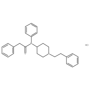 N-(1-phenethylpiperidin-4-yl)-N,2-diphenylacetamide,monohydrochloride结构式