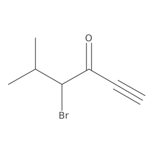 4-Bromo-5-methylhex-1-yn-3-one结构式