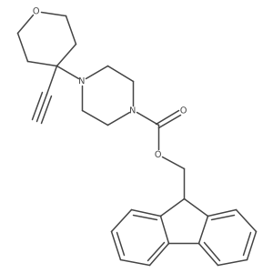 (9H-fluoren-9-yl)methyl 4-(4-ethynyloxan-4-yl)piperazine-1-carboxylate Structure