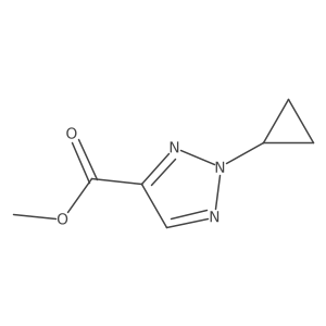 Methyl 2-cyclopropyl-2H-1,2,3-triazole-4-carboxylate Structure