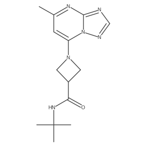 N-tert-butyl-1-{5-methyl-[1,2,4]triazolo[1,5-a]pyrimidin-7-yl}azetidine-3-carboxamide Structure
