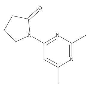 1-(2,6-Dimethyl-4-pyrimidinyl)-2-pyrrolidinone Structure