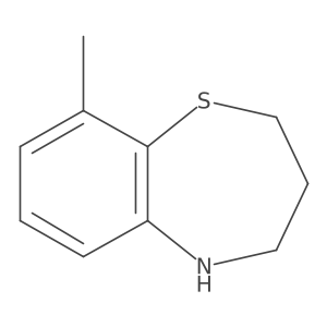 9-Methyl-2,3,4,5-tetrahydro-1,5-benzothiazepine结构式