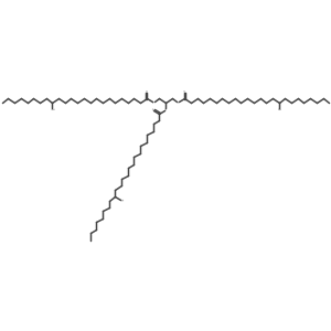 Tetracosanoic acid, 16-hydroxy-, 1,2,3-propanetriyl ester结构式