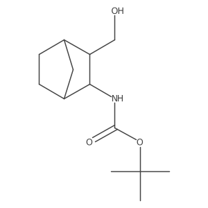 rac-tert-butyl N-[(1R,2S,3R,4S)-3-(hydroxymethyl)bicyclo[2.2.1]heptan-2-yl]carbamate Structure