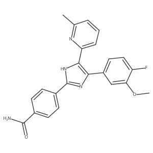 Benzamide,4-[4-(4-fluoro-3-methoxyphenyl)-5-(6-methyl-2-pyridinyl)-1h-imidazol-2-yl]- Structure