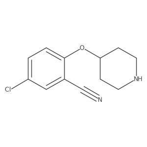 5-Chloro-2-(4-piperidinyloxy)benzonitrile结构式
