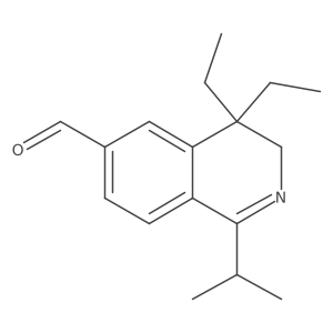 4,4-Diethyl-3,4-dihydro-1-(1-methylethyl)-6-isoquinolinecarboxaldehyde Structure
