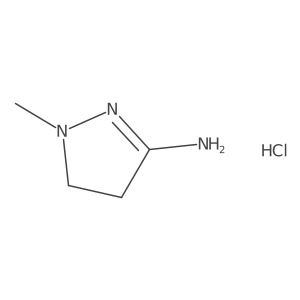 1-methyl-4,5-dihydro-1H-pyrazol-3-amine hydrochloride Structure