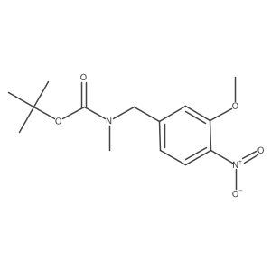 tert-Butyl 3-methoxy-4-nitrobenzyl(methyl)carbamate结构式